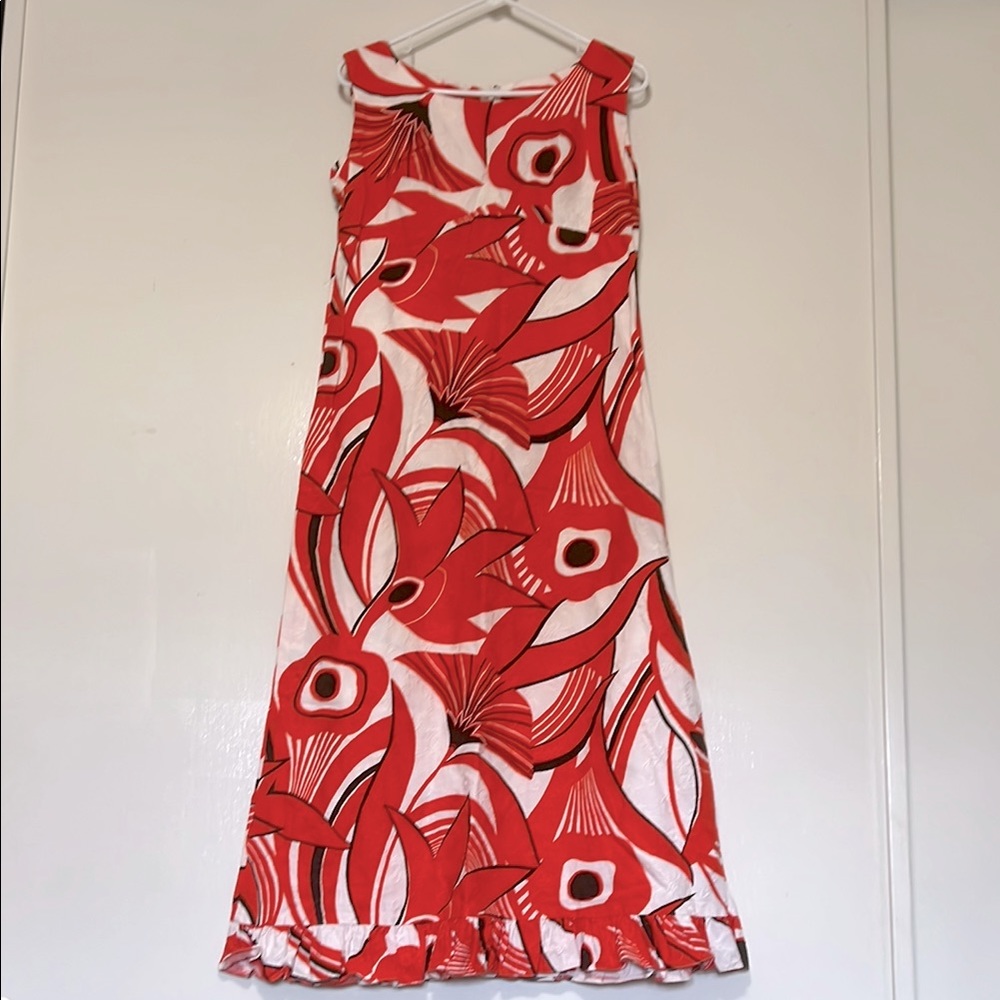 Vintage Orange and White handmade Mu’umu’u